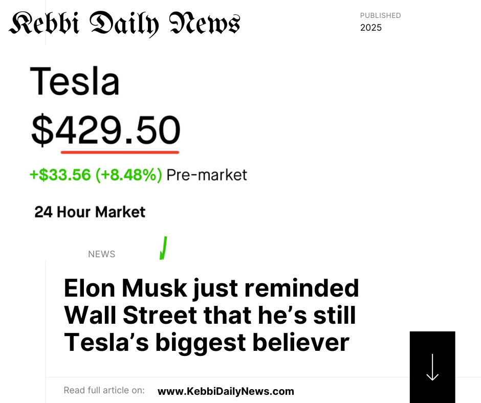 Elon Musk just reminded Wall Street that he’s still Tesla’s biggest believer