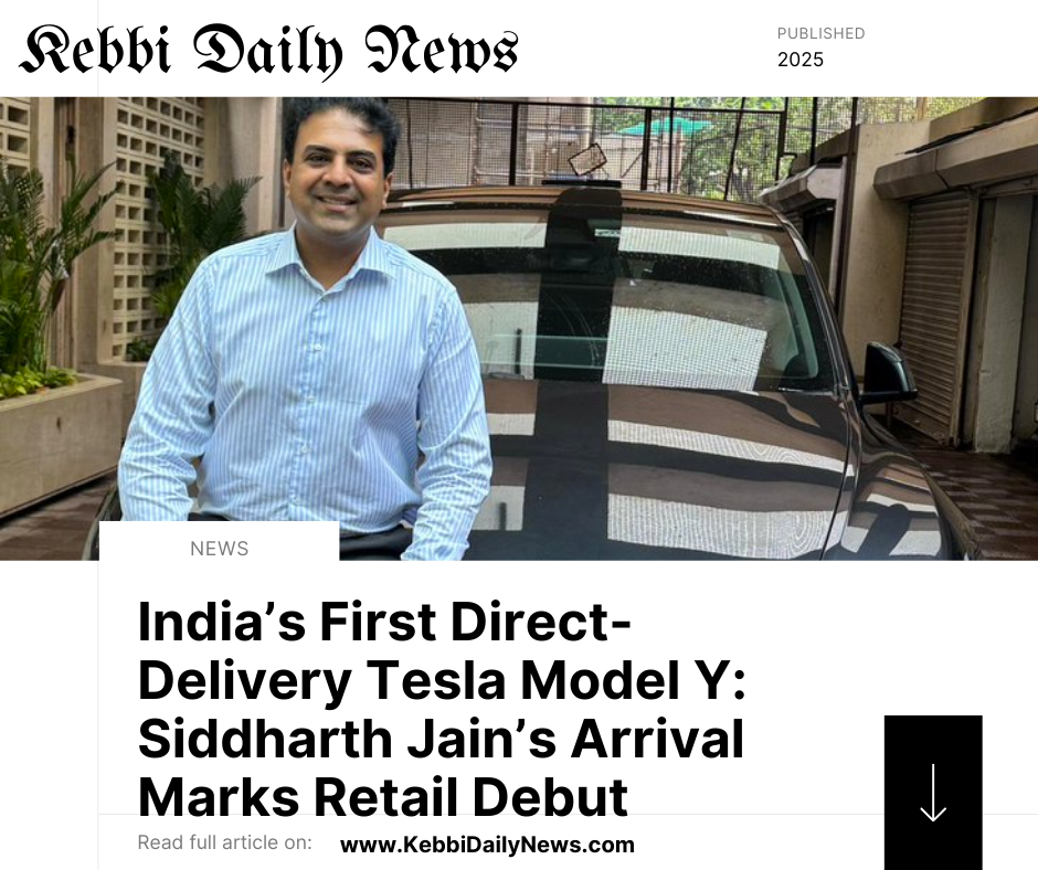 India’s First Direct-Delivery Tesla Model Y: Siddharth Jain’s Arrival Marks Retail Debut